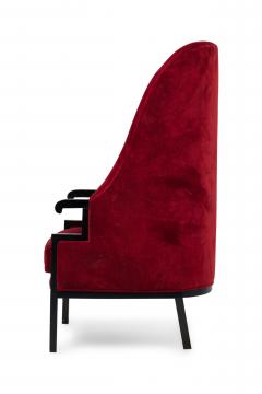 Milo Baughman Milo Baughman American Mid Century High Back Red Wing Armchair - 4275061