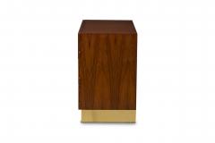 Milo Baughman Milo Baughman American Mid Century Rosewood and Brass Commode Chest of Drawers - 4272809
