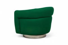 Milo Baughman Milo Baughman AmericanEmerald GreenSwivel Tilt Tub Armchairs - 2792433