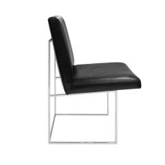 Milo Baughman Milo Baughman Architectural Desk Chair in Polished Chrome 1970s - 4040211