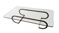 Milo Baughman Milo Baughman Awesome Minimalist Bronze Glass Coffee Cocktail Table MCM Era - 2632245