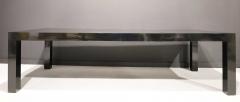 Milo Baughman Milo Baughman Black Lacquer Parsons Style Dining Table - 2425563