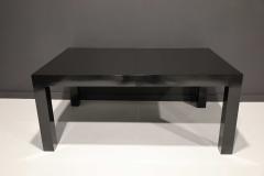 Milo Baughman Milo Baughman Black Lacquer Parsons Style Dining Table - 2425565