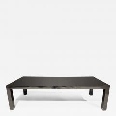 Milo Baughman Milo Baughman Black Lacquer Parsons Style Dining Table - 2426203