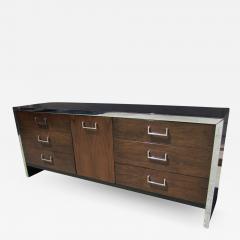 Milo Baughman Milo Baughman Black Lacquer and Rosewood Dresser Mid Century Modern - 1229665
