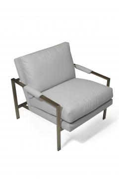 Milo Baughman Milo Baughman Brass Frame Lounge Chairs - 1895902