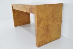 Milo Baughman Milo Baughman Burl Wood Desk - 1286544