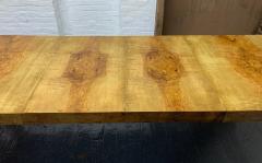 Milo Baughman Milo Baughman Burl Wood Dining Table with Two Leaves - 1309558