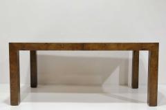 Milo Baughman Milo Baughman Burlwood Parsons Dining Table - 3976828