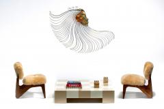 Milo Baughman Milo Baughman Checkerboard Coffee Table in Sand Ivory Lacquer c 1969 - 4349620