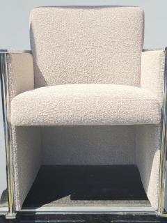 Milo Baughman Milo Baughman Chrome Cube Lounge Chair Thayer Coggin 1980s - 3608044