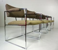 Milo Baughman Milo Baughman Chrome Frame Chairs Set of 4 - 2224729