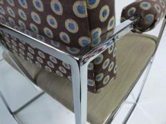 Milo Baughman Milo Baughman Chrome Frame Chairs Set of 4 - 2224730