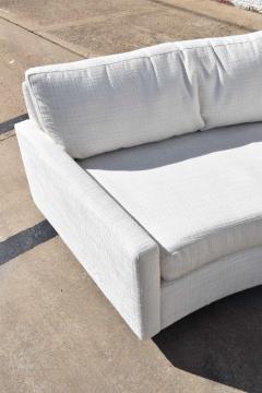 Milo Baughman Milo Baughman Curved Sectional in White Woven Fabric - 1285664
