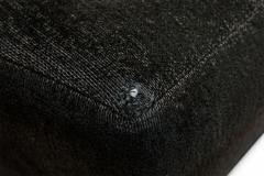 Milo Baughman Milo Baughman For Thayer Coggin American Black Upholstered Saddle Ottoman - 3170634