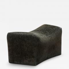 Milo Baughman Milo Baughman For Thayer Coggin American Black Upholstered Saddle Ottoman - 3179071