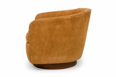 Milo Baughman Milo Baughman For Thayer Coggin Light Brown Velour Horseshoe Lounge Armchair - 3170009