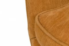 Milo Baughman Milo Baughman For Thayer Coggin Light Brown Velour Horseshoe Lounge Armchair - 3170010