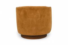 Milo Baughman Milo Baughman For Thayer Coggin Light Brown Velour Horseshoe Lounge Armchair - 3170011