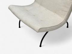 Milo Baughman Milo Baughman Iron Fabric Scoop Chair USA 1950s - 4340983