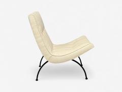 Milo Baughman Milo Baughman Iron Fabric Scoop Chair USA 1950s - 4340985