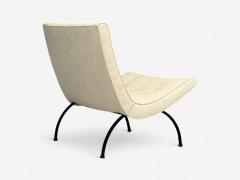 Milo Baughman Milo Baughman Iron Fabric Scoop Chair USA 1950s - 4340986