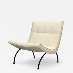 Milo Baughman Milo Baughman Iron Fabric Scoop Chair USA 1950s - 4344344
