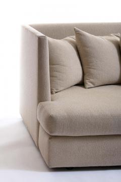 Milo Baughman Milo Baughman Ivory Beige Shelter Sofa Pair Available Priced Individually  - 1975237