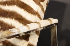 Milo Baughman Milo Baughman Lounge Chairs in Zebra Hide - 2510918