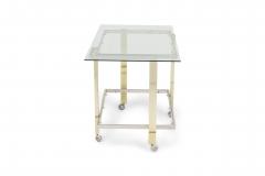 Milo Baughman Milo Baughman Mid Century American Mixed Metal Rolling Bar Cart - 4274144