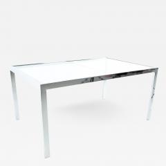 Milo Baughman Milo Baughman Mid Century Chrome Expanding Dining Table - 1884566