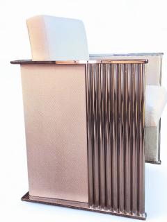 Milo Baughman Milo Baughman Mirrored Chrome Cube Chair Thayer Coggin 1970s - 4145967