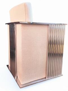 Milo Baughman Milo Baughman Mirrored Chrome Cube Chair Thayer Coggin 1970s - 4145972