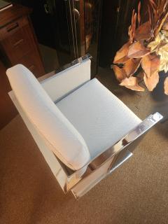 Milo Baughman Milo Baughman Mirrored Chrome Cube Chair Thayer Coggin 1970s - 4145977