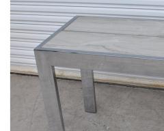Milo Baughman Milo Baughman Pace Style Chrome Marble Console - 2755139