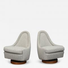 Milo Baughman Milo Baughman Petite Swivel and Tilt Lounge Chairs for Thayer Cogin - 4496593