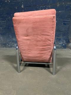 Milo Baughman Milo Baughman Pink Ultrasuede Recliner - 4393734