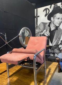 Milo Baughman Milo Baughman Pink Ultrasuede Recliner - 4393740