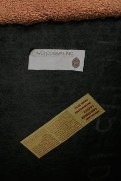 Milo Baughman Milo Baughman Plunging Open Back Lounge Chairs in Chocolate Brown Boucl c 1980 - 4522832