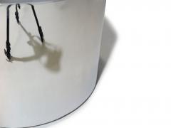 Milo Baughman Milo Baughman Polished Stainless Steel Chrome Drum Side Tables - 4168732