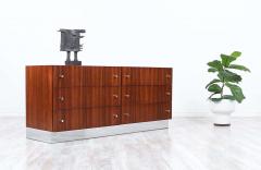 Milo Baughman Milo Baughman Rosewood Chrome Dresser for Thayer Coggin - 2241586