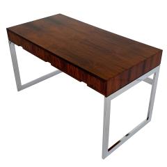 Milo Baughman Milo Baughman Rosewood and Chrome Desk - 1166415