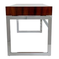 Milo Baughman Milo Baughman Rosewood and Chrome Desk - 1166416