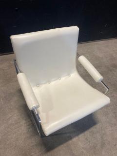 Milo Baughman Milo Baughman Scoop Chair with the Thinline Chrome frame - 4395380