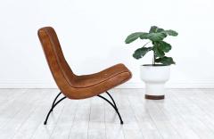 Milo Baughman Milo Baughman Scoop Iron Cognac Leather Lounge Chair for Thayer Coggin - 2415521