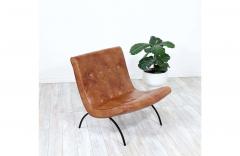 Milo Baughman Milo Baughman Scoop Iron Cognac Leather Lounge Chair for Thayer Coggin - 2415524