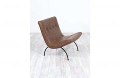 Milo Baughman Milo Baughman Scoop Iron Leather Lounge Chairs for Thayer Coggin - 2367743