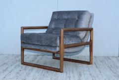 Milo Baughman Milo Baughman Scoop Oak Lounge Chairs - 1232016