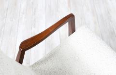 Milo Baughman Milo Baughman Scoop Walnut Lounge Chair with Boucle Tweed for James Inc  - 3187947