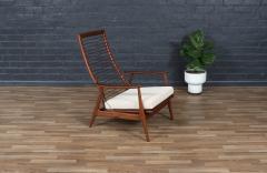 Milo Baughman Milo Baughman Sculptural Walnut Reclining Chair for James Inc  - 4075629